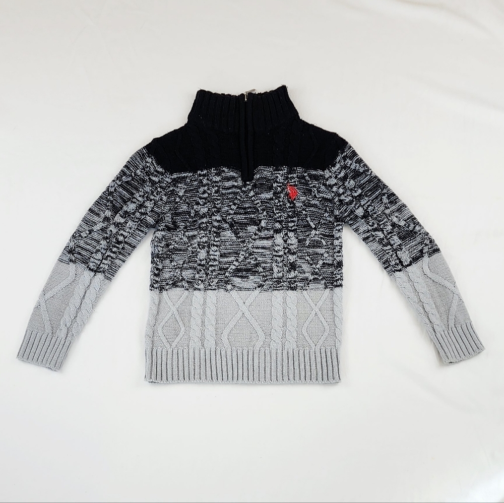 Polo ASSN. Long Sleeve 1/4 zip kids sweater